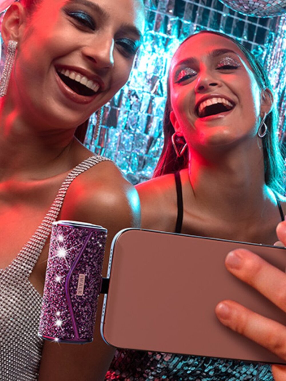 PORTABLE CHARGER - DIAMOND BLING // 6800mAh 5V3A Fashion Power Bank Battery NEW